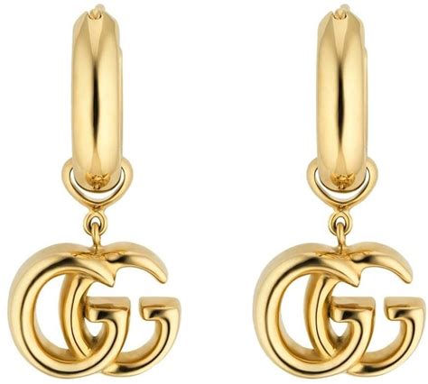 gucci gold hoops|Gucci gold earrings sale.